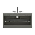 thumbnail image 2 of 36" Wall Mount Space Grey Bathroom Vanity with Ceramic Sink with Three Faucet Holes, Large Storage Floating Bathroom Vanity for Modern Bathroom, Pre-assembled, 2 of 5