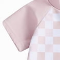 thumbnail image 4 of TOWED22 Toddler Baby Boy One Piece Swimsuit Shark Short Sleeve Zip Up Bathing Suit with Sun Cap Infant Rash Guard Swimwear Pink,0-3 M, 4 of 7