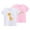 Pink+White, variant on SGFCWSX Girls Short Sleeve 2 Pack T-Shirt, Kids Crew Neck Soft Cotton Graphic Top, Casual Summer Tees Pink Size 9-10 Years