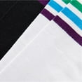 thumbnail image 5 of JeashCHAT 1Pair Thigh High Socks Over Knee Rainbow Stripe Girls Football Socks Black White, 5 of 9