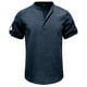 thumbnail image 4 of pstuiky camiseta de hombre, Camisa/Top de manga corta con cuello para hombre, color liso, holgada, informal, de manga corta ropa de hombre s, 4 of 5
