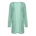 thumbnail image 5 of Meichang Sheer Cardigans for Women Summer Light Weight Long Sleeve Kimono Cardigan Open Front Chiffon Cover Ups Casual Resort Wear with Pockets, 5 of 7