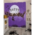 thumbnail image 4 of Halloween Purple Sky Moon Black Cat Pumpkin Shower Curtain Set ，Waterproof Fabric Shower Curtains Shower Curtains for Bathroom,Bathroom Decor 60"x72", 4 of 6