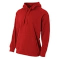 thumbnail image 2 of A4 Tech Fleece Hoodie For Men in Scarlet | N4237, 2 of 2