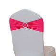 thumbnail image 1 of Funda para silla de banquete de boda, sin lazo, con lazo, cinturón, hebilla de flor, decoración para respaldo de silla, hebilla elástica, respaldo de silla, cinta de hilo, 1 of 5