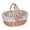 Khaki2, variant on Wicker Picnic Basket with Handle â Handwoven Willow Storage Basket with Removable Lining â for Picnics, Weddings, Gardening & Photography Props â Lightweight & Durable
