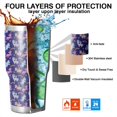 thumbnail image 7 of 30oz Dark Blue Cartoon Unicorn Rainbow Pattern Tumblers Stainless Steel Tumbler with Lid and Straw,Vacuum Insulated Double Wall Travel Tumbler Cups Mug with Cleaning Brush for Coffee,Tea, 7 of 7