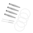 thumbnail image 3 of 4 set de jarabe de arce kit de tapping 2pcs cepillos de limpieza accesorio de jardinería 4 piezas grifos de arce de acero inoxidable espiles, 3 of 8