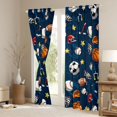 thumbnail image 3 of jejeloiu Boys Ball Game Black Out Curtains,Football Basketball Rugby Curtains Pack of 2 (42x63 Each) For Boys Teens, 3 of 6
