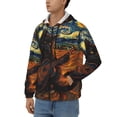 thumbnail image 3 of Naloa Starry Night Cat Guitarist A Men’s Hoodies, Zip up Hoodie, Sweatshirts,Hoodies for Men Sizes S-3XL-Small, 3 of 5