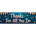 thumbnail image 3 of Decorative Stars Appreciation Banner Colorful Balloons Party Background Thank You Banner for Office Celebration Employee Recognition Event Decor, 3 of 7