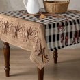 thumbnail image 4 of Brown Texas Star Retro Table Cloth Waterproof Tablecloths, Country Star Buffalo Plaid Wooden Tablecloth Dining Table Cover for Kitchen Party Tabletop Outdoor, Square Tablecloth 54x54 Inch, 4 of 9