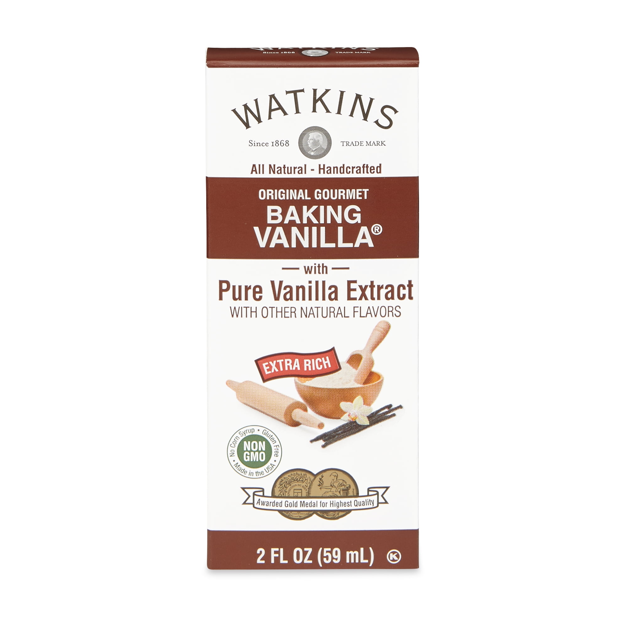 Watkins All Natural Original Gourmet Baking Vanilla, with Pure Vanilla