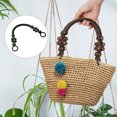 thumbnail image 5 of Uxcell 18.1" Wooden Beaded Bag Handles Purse Strap Handle for Purse Making, 4Pack Black, 5 of 6