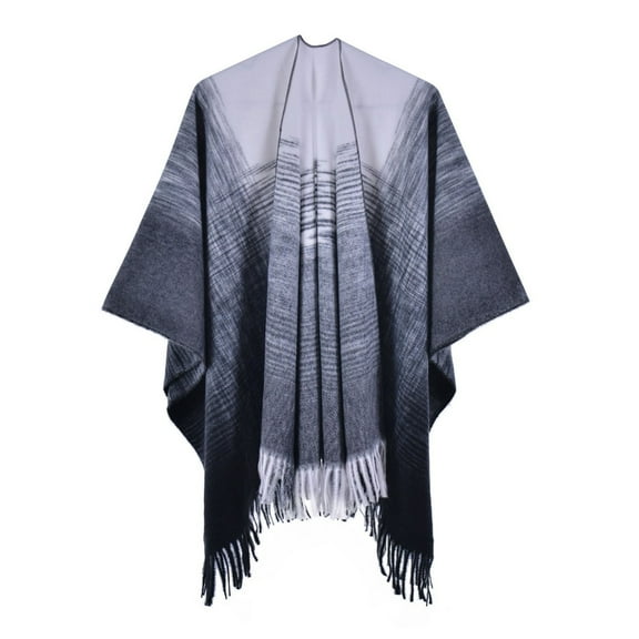 Harpily Women's Shawl Wrap Poncho Ruana Cape Cardigan Sweater Open Front for Fall Winter