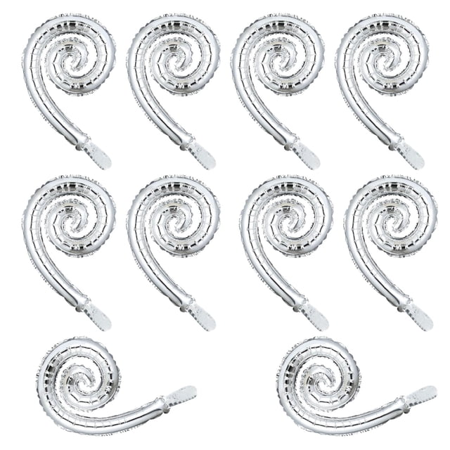Globos de foil en espiral GLASNES 50 x 26 cm, 10 piezas, para fiesta