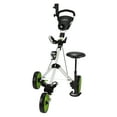 thumbnail image 2 of Caddymatic Golf X-TREME Chariot de Golf à 3 Roues avec Siège Blanc/vert, 2 of 7