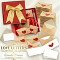 thumbnail image 1 of Love Notes Box – DIY Mini Blank Cards Kit | 60 Cards With Envelopes, Heart Stickers, Red Gift Box | Personalized Message Set | Multicolor | 60-Piece Set, 1 of 3