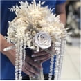 thumbnail image 2 of Duslogis 5Pcs Bleached Amaranthus Hanging Flowers - 16''-28'' Dried Preserved White Hanging Wisteria Flowers for Wedding Bouquet, Wall Decoration, Home Decor (White, 5Pcs), 2 of 7