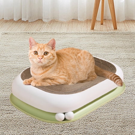 Cat Scratcher Bed Mat for Furniture Protector or Indoor Kitten or Adult Cats Green