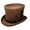 Brown, variant on Different Touch 100% Wool Felt Victorian Mad Hatter Steampunk 6" Tall Magic Top Hats