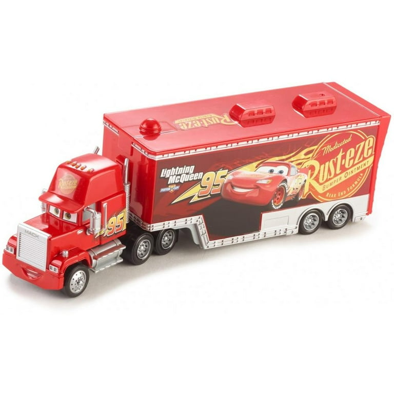 Disney and Pixar Cars 95 Lightning McQueen s Mack Hauler For Transporting 1 55 Scale Die cast Vehicle Character Racer Themed Gift For Kids Ages 3
