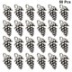 thumbnail image 3 of 50 colgantes de aleación con forma de uva para collar, accesorios para hacer joyas, manualidades (plata antigua), 3 of 7