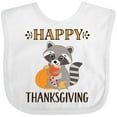 thumbnail image 3 of Inktastic Happy Thanksgiving Holiday Raccoon Boys or Girls Baby Bib, 3 of 4