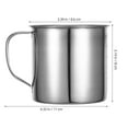 thumbnail image 7 of Stainless Steel Measuring Cup With Handle Unbreakable Liquid Measurement Kitchen Tool Coffee Tea Cup For Baking And Cooking 350ml, 7 of 7