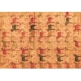 thumbnail image 1 of Ahgly Company Indoor Rectangle Abstract Orange Modern Area Rugs, 5' x 8', 1 of 4