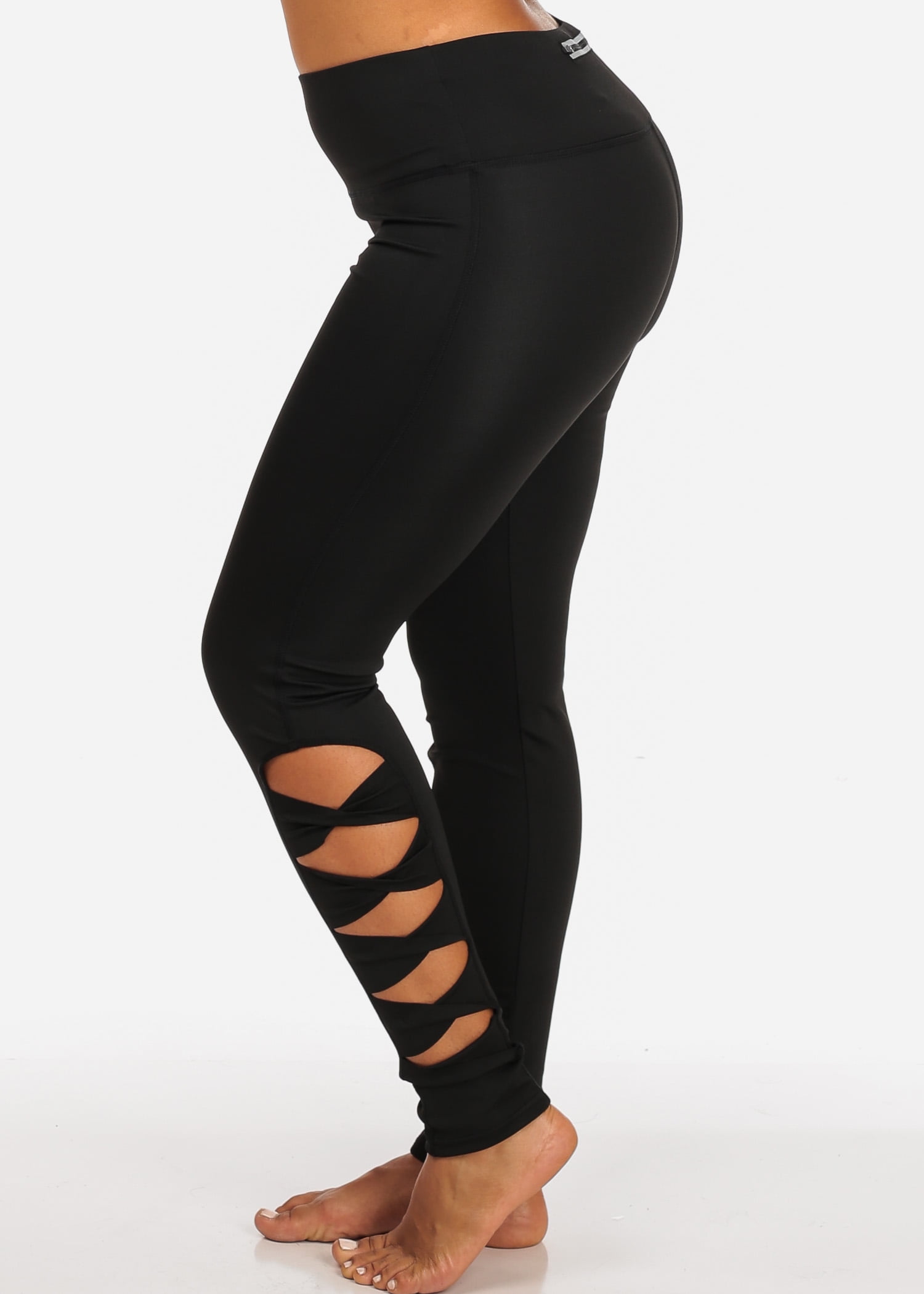Download Moda Xpress - Womens Juniors Activewear Cut Out Leg Design ...