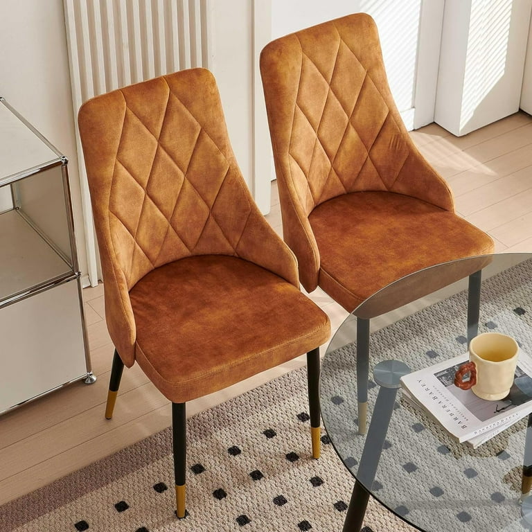 Howtai Upholstered PU Leather Home Kitchen Dining Chairs Set of 4 Beige