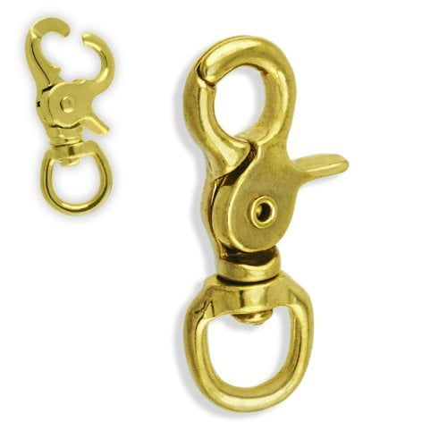 Quality Solid Brass 23/4 Trigger Snap Hook 5/8 Swivel Eye Walmart