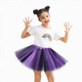 thumbnail image 4 of NOLDARES Infant Baby Girl Skirt Toddler Girls Solid Color Tulle Skirts Birthday Outfits for Little Girls Dress Up(Purple,2-8 Years), 4 of 4