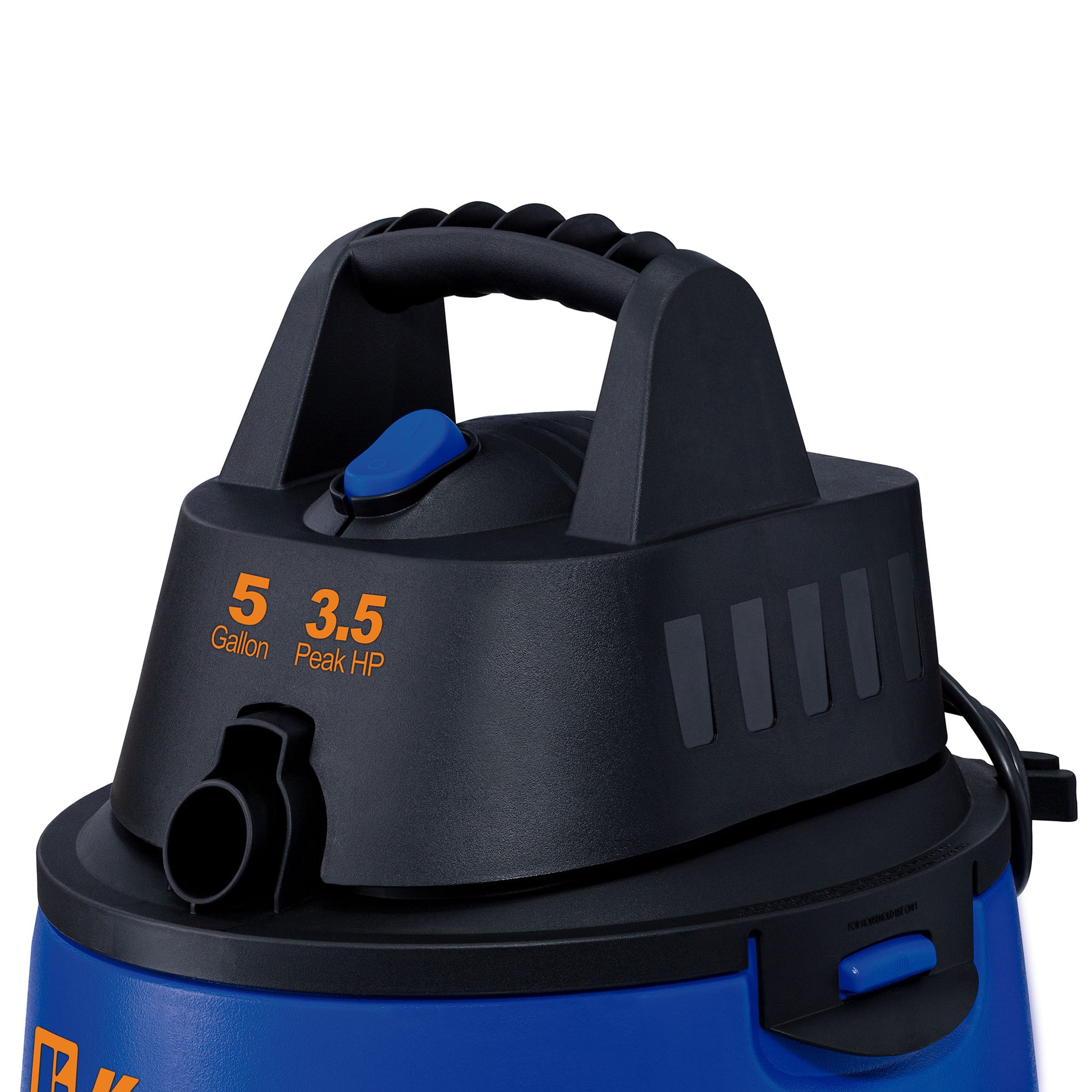KOBLENZ 5 Gallon Wet/Dry Shop Vacuum with 3.5 Peak HP for Cars, Garage, Home or Workshop (WD 5 L2)