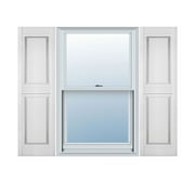 Mid America Raised Panel Vinyl Shutters 1 Pair 14 75 x 31 001 White
