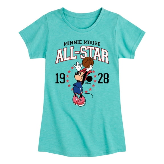 Disney - Minnie All-Star 1928 - Toddler And Youth Girls Short Sleeve Graphic T-Shirt