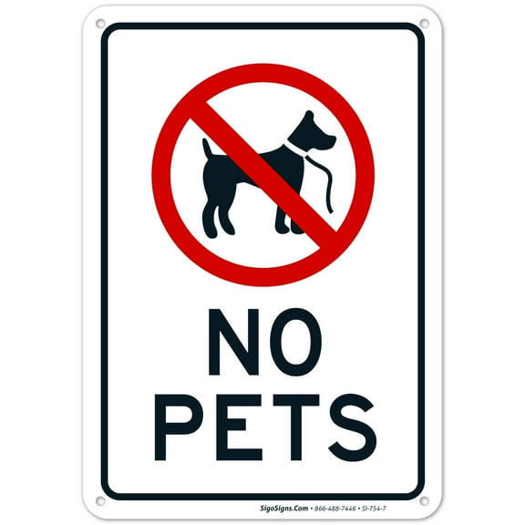No Pets Allowed Sign,