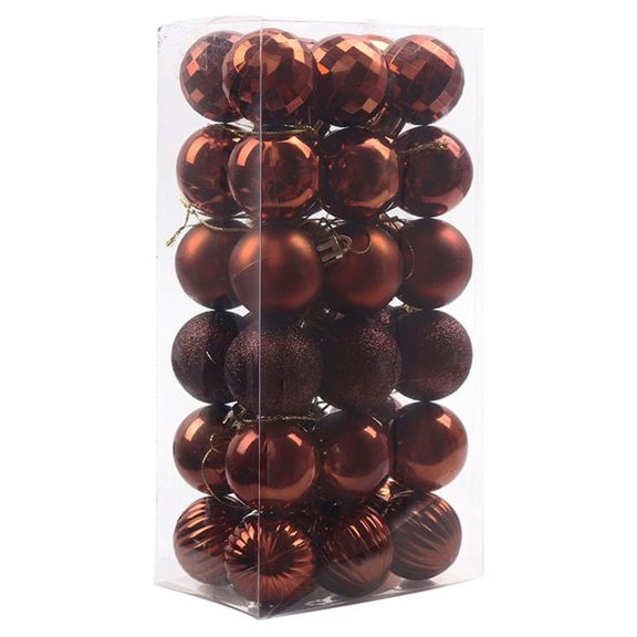 Adorno de Navidad Wosthever 36 Piezas Colgante 4cm Diámetro