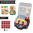 thumbnail image 5 of Pioneer Flower Floral Print Pattern Insulated Lunch Bag Teen,Lunch Bag Lunch Box for Men Women,Bento School Lunch Bag for Teen for Work,Picnic or Travel, 5 of 5