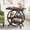 Rustic Brown, variant on Finmind End Table for Living Room, Narrow Side Table with 4-tier Storage Shelf and Geometric Metal Frame for Couch, Industrial Nightstand for Bedroom, Rustic Brown