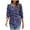 A-Blue, variant on GERsome Business Work Blouses for Women Dressy Casual 3/4 Length Sleeve Womens Tops with Smocked Cuffs Trendy Shirts