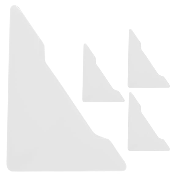 4pcs White Silicone Car Door Edge Guards Protector Universal Anti Collision Trim Accessories