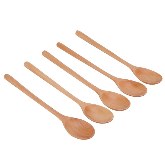 Cucharas Ovaladas, Cucharas De Sopa De Madera De Estilo Japonés, Juego Ligero De Mango Largo De 5 Para Comer, Mezclar, Revolver Para Cocinar En La Cocina ANGGREK Otros