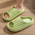 thumbnail image 2 of Anuirheih Clearance Slip on Sandals Women,Women Men Home Couple Antiskid Thick Sole Shoes Indoor Outside Soft Soled Slippers(Green), 2 of 7