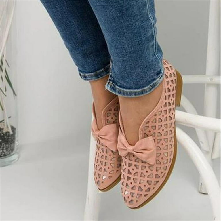 TOWED22 Womens Flats,Women's PU Leather Flats Shoes Dress Flats Crimping  Suede Pointed-Toe Work Shoes,Beige