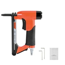 KFFKFF Pneumatic Staple Gun, 21-Gauge Long-Nose Upholstery Stapler for 80 Series Fine Wire Staples, 1/2-inch Crown, 1/4"-5/8" Length, Max 150PCS Loading Capacity for Upholstering, Woodworking