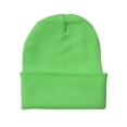 thumbnail image 2 of Cuffed Winter Beanie - Neon Green, 2 of 2
