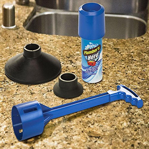 Plumber's Hero Kit 20 Uses In Each Can As Seen On TV Opens Drains Instantly