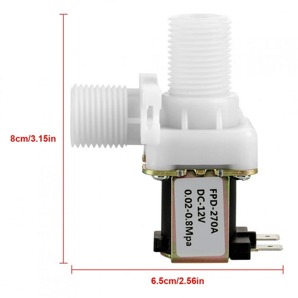 válvula de entrada de agua nc válvula solenoide eléctrica válvula solenoide válvula solenoide nc dc 12v dn15 g12 válvula electromagnética de plástico interruptor de anggrek otros